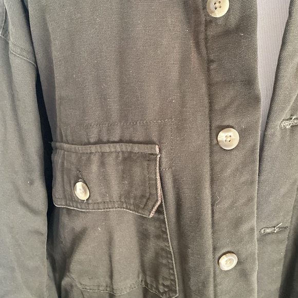 NWOT Men’s Olive Green Canvas Jacket - Picture 2 of 6
